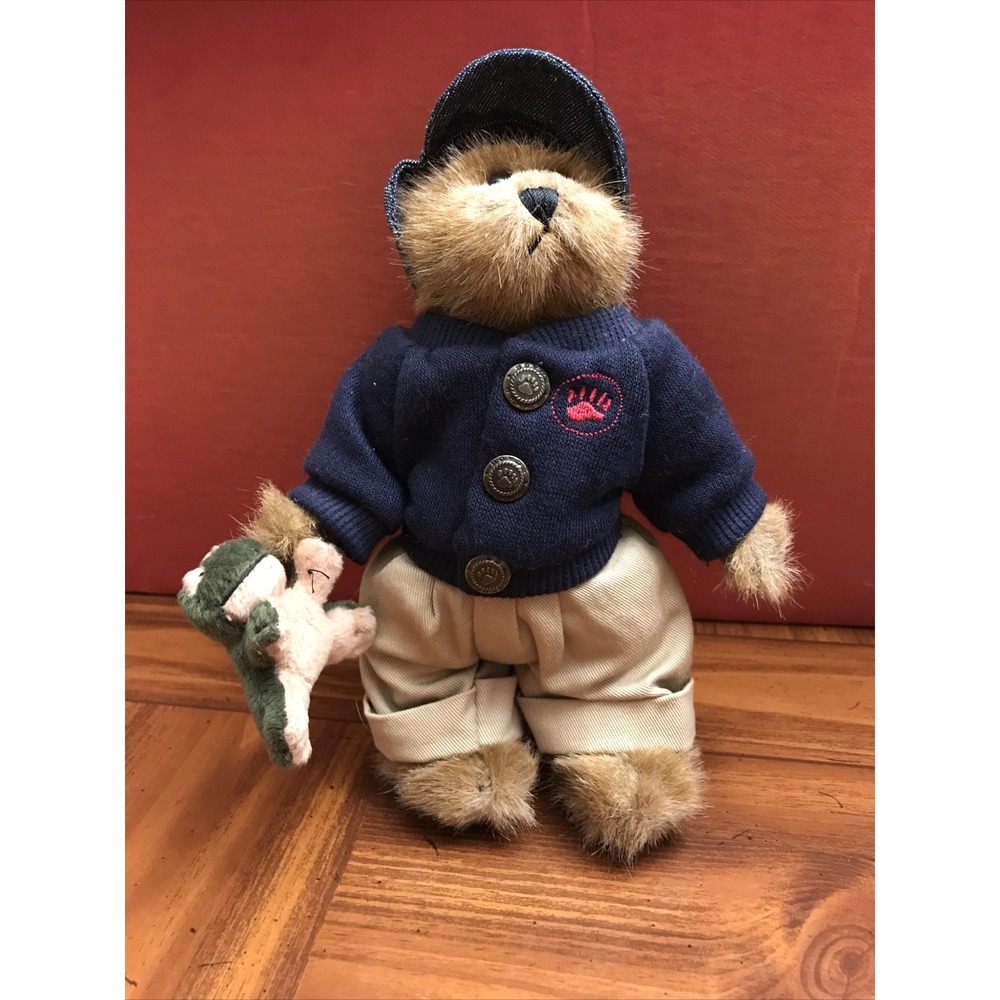 BOYDS BEAR‎ Edmund HAT KHAKI PANTS frog